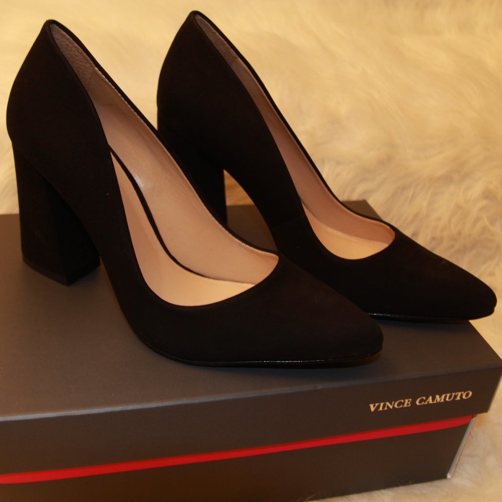 NEW Vince Camuto Suede Talise Nubuck Block